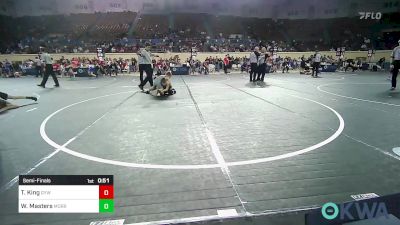 83 lbs Semifinal - Trapper King, Geary Youth Wrestling vs William Masters, Morrison Takedown Club