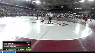 71 lbs Cons. Semi - Abel Estrada, Victory Wrestling-Central WA vs Peyton Thomas, Thunder Mountain Wrestling Club