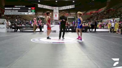 Cons. Round 3 - Bradley Johnson, Vacaville Wrestling Club vs Steven Collier, Madera Wrestling Club