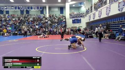 165 lbs Quarterfinal - Hayden Groll, Napoleon vs Carson Godinez, Homestead