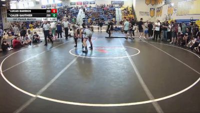 126 lbs 1st Place Match - Caleb Gauthier, Palm Harbor University vs Lucas Barrios, Kongkrete Wrestling Academy