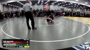 150 lbs Champ. Round 1 - Gideon Kolarcik, Mat Sharks Wrestling Club vs Safi Williams, Unaffiliated