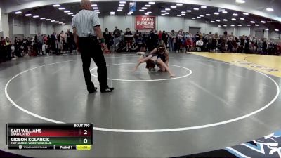 150 lbs Champ. Round 1 - Gideon Kolarcik, Mat Sharks Wrestling Club vs Safi Williams, Unaffiliated