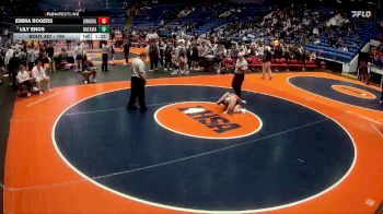100 lbs 5th Place Match - Lily Enos, Batavia vs Emma Rogers, Edwardsville (H.S.)