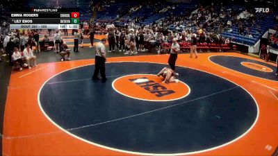 100 lbs 5th Place Match - Lily Enos, Batavia vs Emma Rogers, Edwardsville (H.S.)