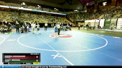 105 Class 2 lbs Semifinal - Andrea Karagiannis, Seckman vs Sandy Breeden, Liberty