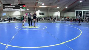 110 lbs Quarterfinal - Ashlynn Brokaw, Mount Vernon High School vs Caiden Baird, William Henry Harrison High School
