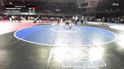 106 lbs Champ. Round 1 - Mohammad Faizi, Grace M Davis vs Cody Holtberg, St. Mary`s