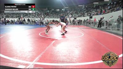 80 lbs Consi Of 8 #2 - Alaina Petro, Cowboy Wrestling Club vs ZaNique Miller, Cowboy Wrestling Club