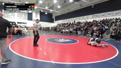 120 lbs Cons. Round 2 - Jaiden Webb, Great Oak vs Yousef Jubrail, Chaminade