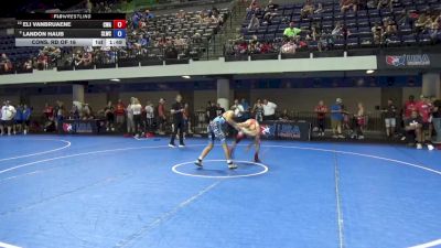 115 lbs Cons. Rd Of 16 - Eli VanBruaene, Contenders Wrestling Academy vs Landon Haub, Salem Lions Wrestling Club