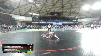 88 lbs Cons. Round 4 - Graesyn Gudde, Punisher Wrestling Company vs Cooper Christensen, Cle Elum Mat Miners Wrestling Club