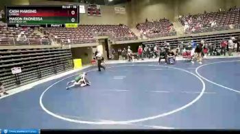 56 lbs Cons. Round 2 - Mason Paonessa, GOLD RUSH WC vs Cash Marsing, Carbon