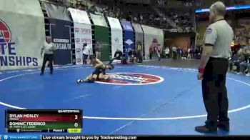 138 lbs Quarterfinal - Dominic Federico, St. Mary`s (St. Louis) vs Dylan Mosley, Mexico