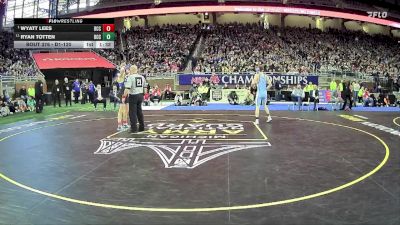 D1-120 lbs 1st Place Match - Wyatt Lees, Detroit Catholic Central HS vs Ryan Totten, Detroit Catholic Central HS