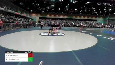 144 lbs Round Of 64 - Rilen Brindley, Spanish Fork vs Xyler Coleman, Meridian