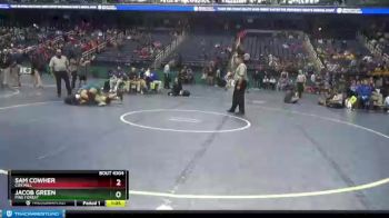 4A 195 lbs Semifinal - Sam Cowher, Cox Mill vs Jacob Green, Pine Forest