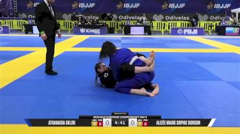 Alizée Marie Sophie Dorson vs Athanasia Skliri 2026 European Jiu-Jitsu IBJJF Championship