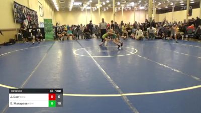 65 lbs Rr Rnd 3 - Jullian Carr, Silo WC K-8 vs Gino Marapese, Highland Hornets K-8