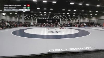 113 lbs Cons. Sub-rd Of 64 - Ryu Renzo Calderon, Paradigm Wrestling vs Diyor Masudov, Knights Wrestling Club WOWL