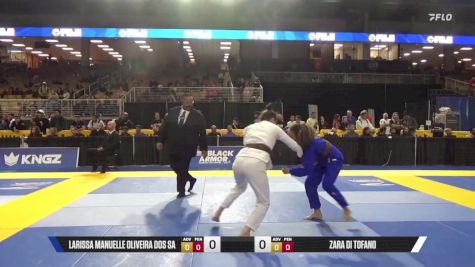 Zara Di Tofano vs Larissa Manuelle Oliveira Dos Sa 2025 Pan Jiu Jitsu IBJJF Championship