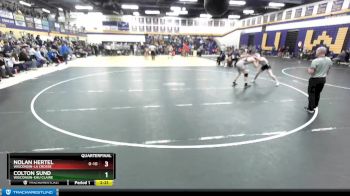 157 lbs Quarterfinal - Nolan Hertel, Wisconsin-La Crosse vs Colton Sund, Wisconsin-Eau Claire