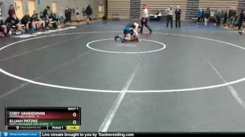 125 lbs Round 1: 4:30pm Fri. - Elijiah Patzke, South Anchorage High School vs Cody Vansiegman, Palmer High School