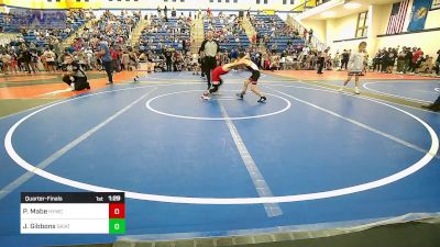 58 lbs Quarterfinal - Parker Mabe, Hilldale Youth Wrestling Club vs Jaxon Gibbons, Skiatook Youth Wrestling