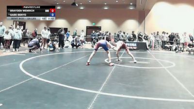 126 lbs Semis - Brayden Wenrich, Grit Mat Club vs Gabe Benyo