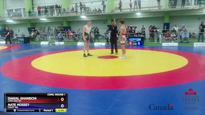 65kg Cons. Round 1 - Danial Ghandchi, Capilano WC vs Nate Mossey, Coast WA