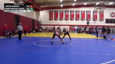 165 lbs Quarterfinal - Austin Simmons, Fresno City College vs Anthony Reynolds- Villegas, Modesto Junior College