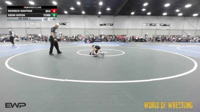 43 lbs Rr Rnd 1 - Rodrick Waitkus, MOJO 9U vs Keon Ooton, Texas Thunder