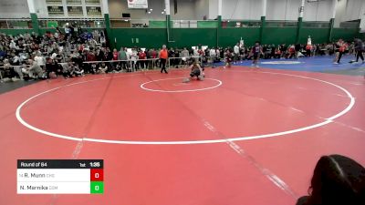 124 lbs Round Of 64 - Ryan Munn, Carthage vs Niko Marnika, Commack