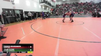 215 lbs Cons. Round 2 - Chance Krukenberg, Wenatchee vs Tyler Sloan, Columbia (Burbank)