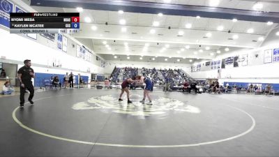 160 lbs Cons. Round 5 - Kaylen McAtee, Colby Community College vs Nyomi Mesa, Mt. San Antonio College
