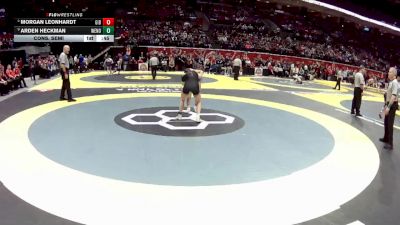 G-120 lbs Cons. Semi - Morgan Leonhardt, G-Gibsonburg vs Arden Heckman, G-Wester. North