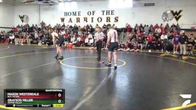 215 lbs Quarterfinal - Grayson Miller, Wapsie Valley vs Mason Westerdale, HLV, Victor