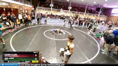 132 lbs Cons. Round 4 - Ben Jaime, Mead vs Cohen Clark, West Valley (Spokane)