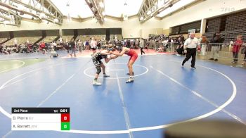 140-I lbs 3rd Place - Damien Pierro, Olympic vs Anthony Barrett, Jersey 74