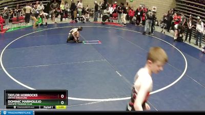 74 lbs Cons. Round 2 - Taylor Horrocks, Uintah Wrestling vs Dominic Marmolejo, Aniciete Training Club