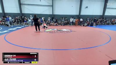 138 lbs Semifinal - Andrew Cai, Washington vs Alec Fraser, Askeo International Mat Club