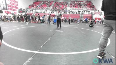 64 lbs Consi Of 8 #1 - Beau Colvin, Midwest City Bombers Youth Wrestling Club vs Asher Stewart, Smith Wrestling Academy