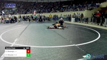 55 lbs Quarterfinal - Decklyn Bosarge, Tuttle Wrestling vs Kasen Shouse, Cowboy Wrestling Club