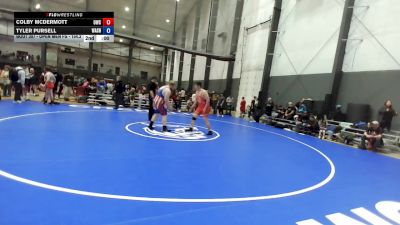 Junior FS - 285 lbs Cons. Semis - Aiden Marquez, Hood River Valley High School Wrestling vs Kody Barringer, Shelton Wrestling Club