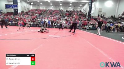 84 lbs Semifinal - Manny Payne Jr, HURRICANE WRESTLING ACADEMY vs Jace Manning, Derby Wrestling Club