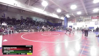 190 lbs Semifinal - Diego Costa, Palm Desert vs Nathan Hutton, West Valley