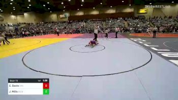 113 lbs Consolation - Caleb Davis, Camas Wrestling Club vs J W Mills, Escalon Wrestling
