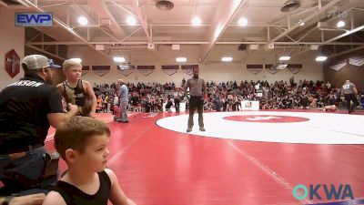 60 lbs Round Of 16 - Ronald Silkey, Hilldale Youth Wrestling Club vs Grayson Schultz, Oklahoma Phantom Wrestling Club