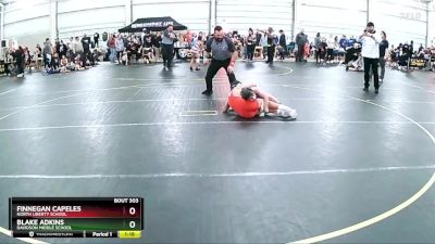 90 lbs Round 1 - Blake Adkins, Davidson Middle School vs Finnegan Capeles, North Liberty School