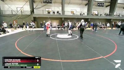 182 lbs Cons. Round 2 - Colton Schaad, Del Norte Wrestling Inc. vs Logan Royer, Hermiston High School Wrestling